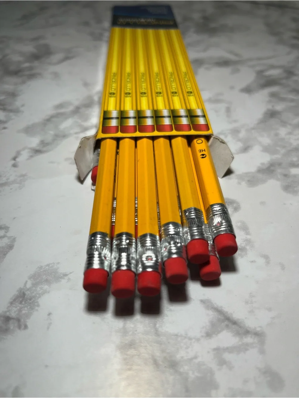 Cello Pincello HB #2 Yellow Pencils with Pink Erasers (6-Pack)